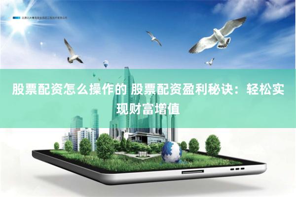 股票配资怎么操作的 股票配资盈利秘诀：轻松实现财富增值
