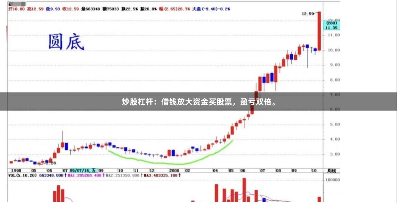 炒股杠杆：借钱放大资金买股票，盈亏双倍。